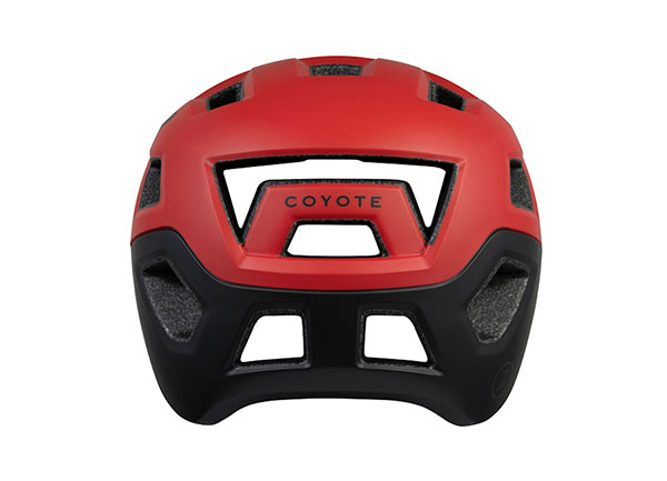 Casco Coyote rojo negro