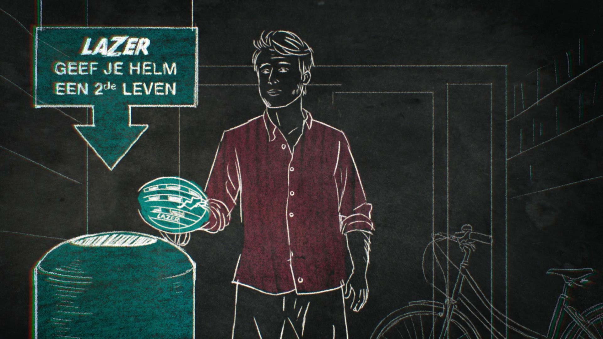 Recyleren fietshelmen