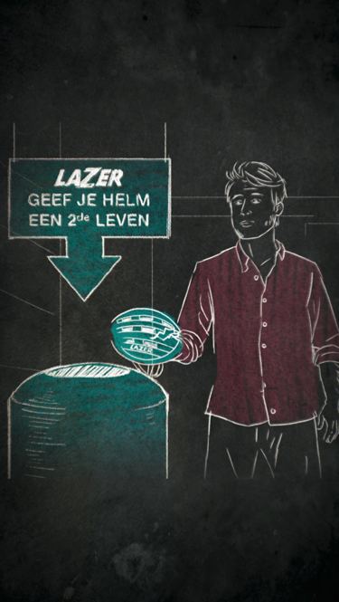 Recyleren fietshelmen