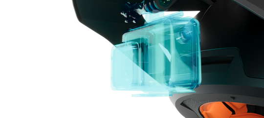 Under visor camera mount