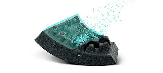 Increased rotational impact protection with KinetiCore