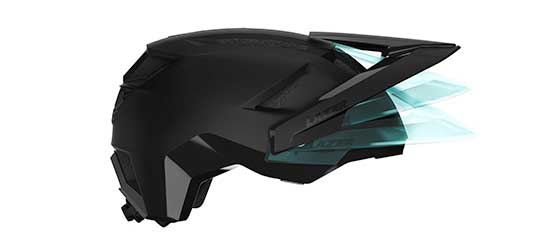 Adjustable breakaway visor