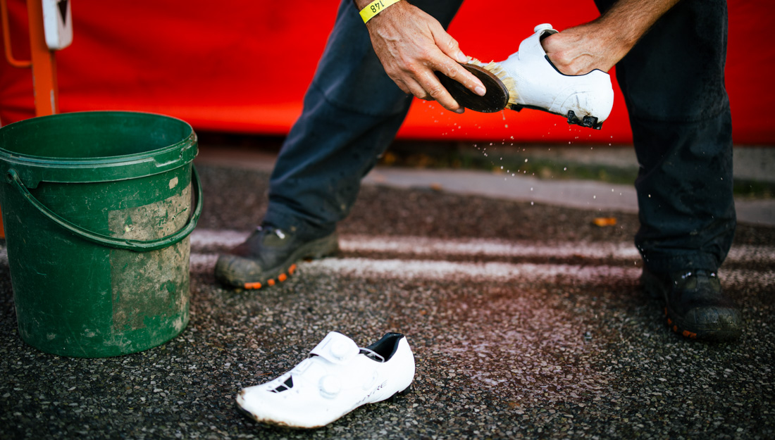 Clean gear after race