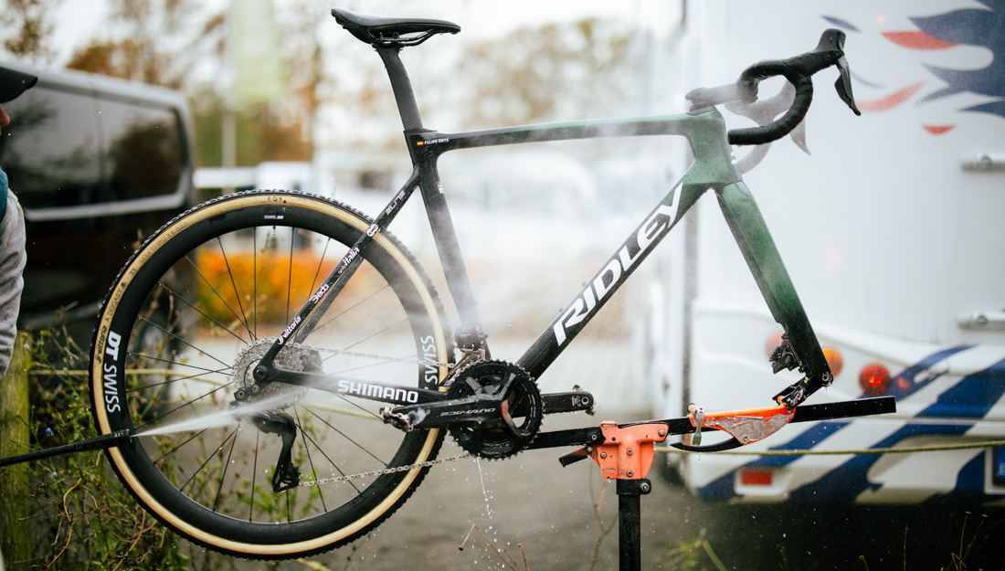 Clean gear after race